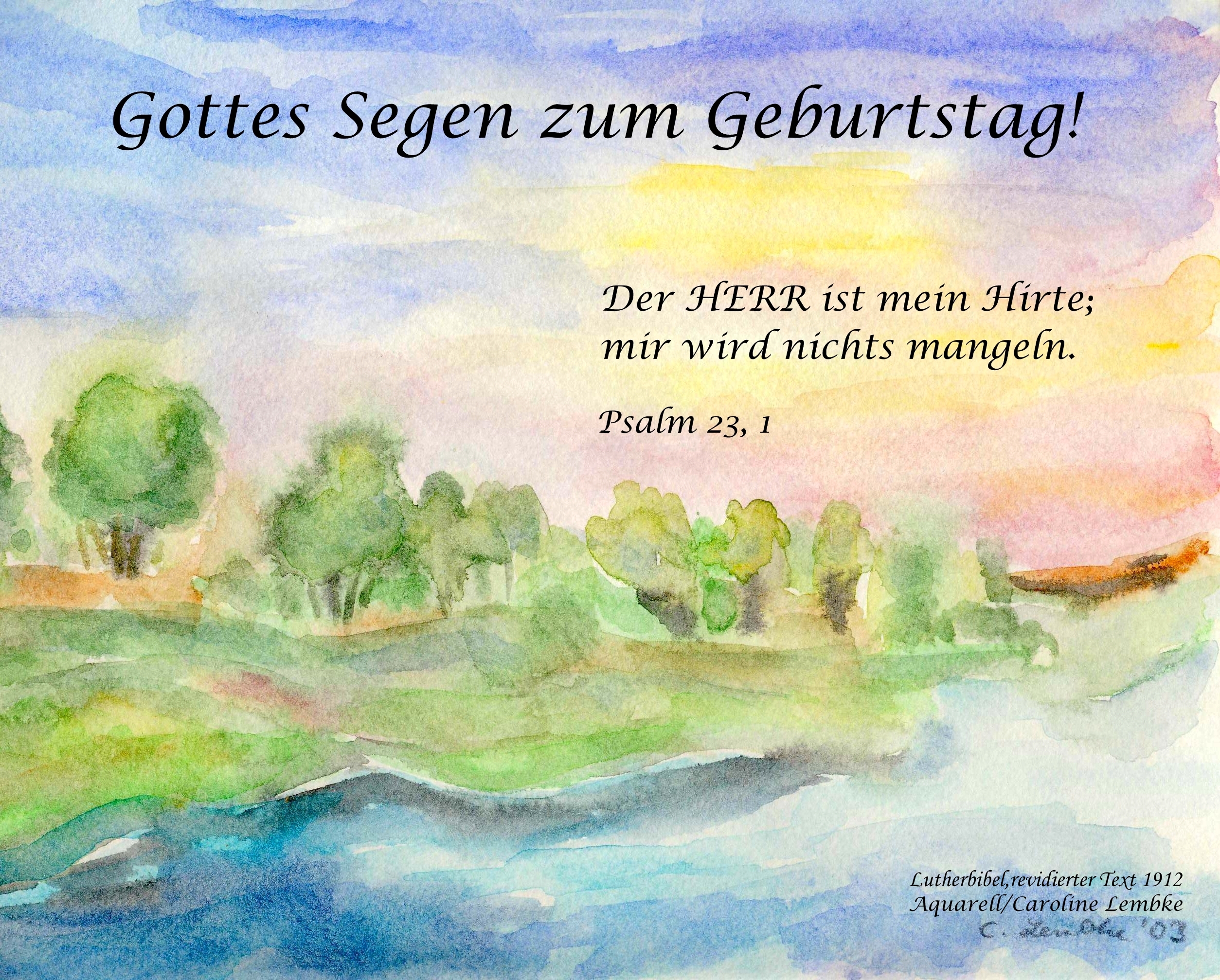 Gottes segen zum geburtstag